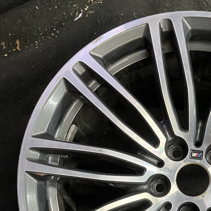 19" 530e 18-20 19x8 10 spoke double spoke dark gray orbit gray Original OEM - Side Profile