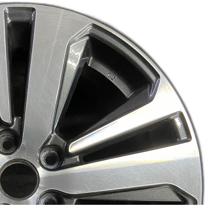 18" LEGACY 18 18x7 alloy Wag 5 spoke Limited machined center cap dark gray - Side Profile