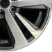 18" LEGACY 18 18x7 alloy Wag 5 spoke Limited machined center cap dark gray - Close-Up Detail