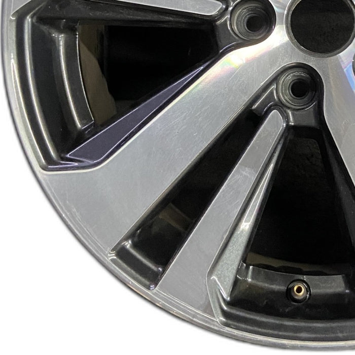 18" LEGACY 18 18x7 alloy Wag 5 spoke Limited machined center cap dark gray - Back View