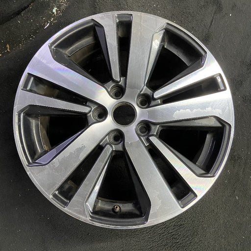 18" LEGACY 18 18x7 alloy Wag 5 spoke Limited machined center cap dark gray - Front View