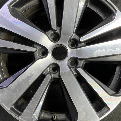 18" LEGACY 18 18x7 alloy Wag 5 spoke Limited machined center cap dark gray - Angle View