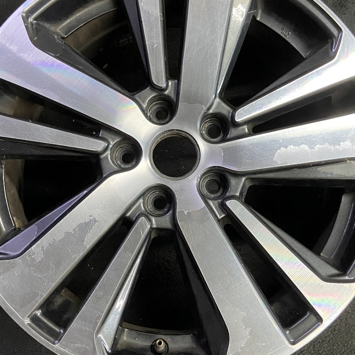 18" LEGACY 18 18x7 alloy Wag 5 spoke Limited machined center cap dark gray - Angle View
