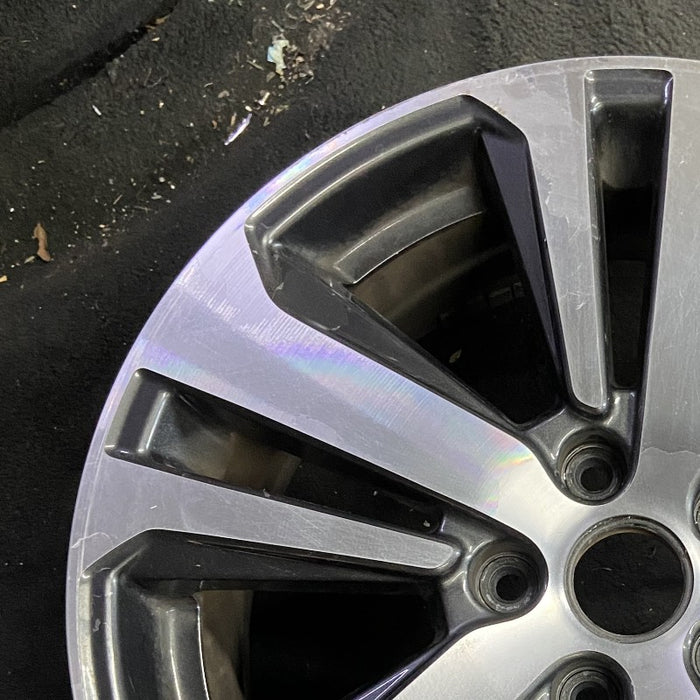 18" LEGACY 18 18x7 alloy Wag 5 spoke Limited machined center cap dark gray - Side Profile