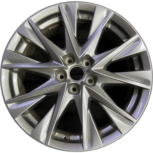19" MAZDA CX-5 21 aluminum, 19x7, gloss black Original OEM Wheel Rim - Front View