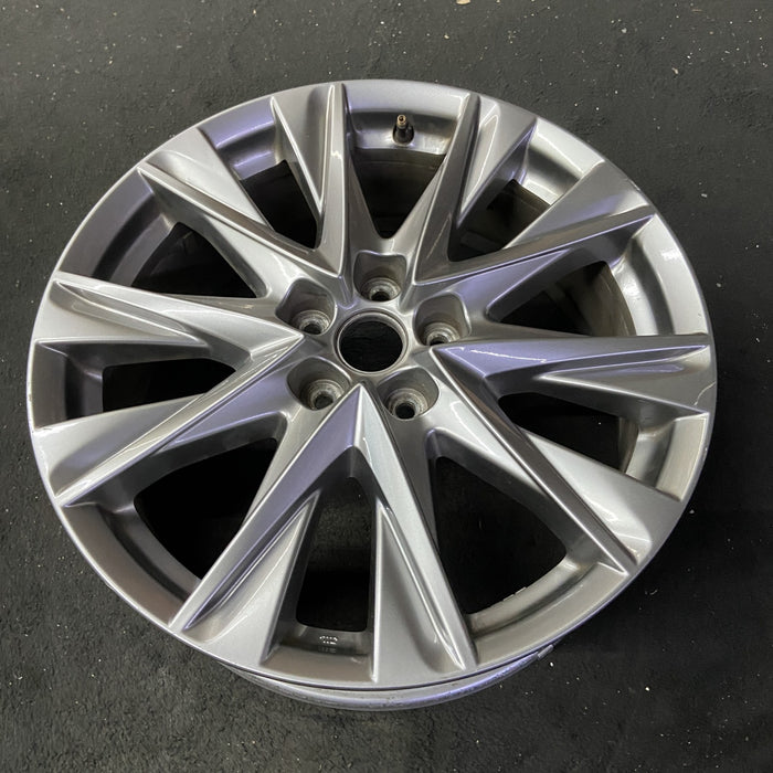 19" MAZDA CX-5 21 aluminum, 19x7, gloss black Original OEM Wheel Rim - Close-Up Detail
