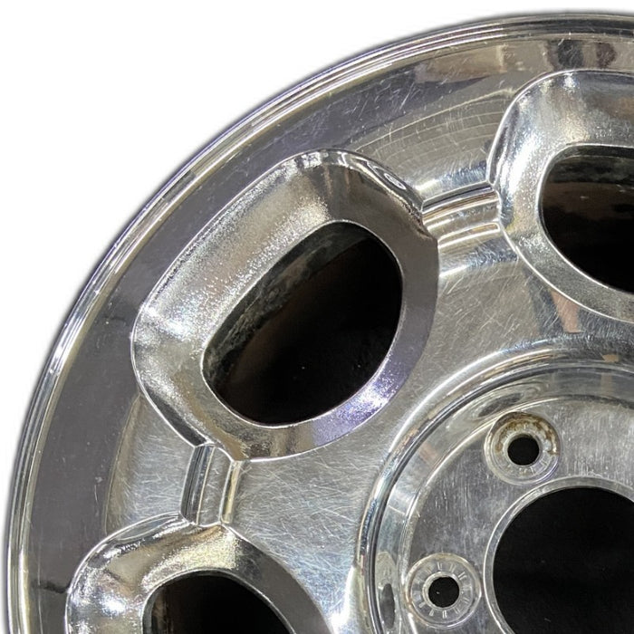 17" NAVIGATOR 00 17x7.5 14mm lug 16mm hole aluminum 6 ovals chrome Original OEM - Angle View