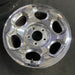17" NAVIGATOR 00 , 14mm lug , aluminum, 6 ovals, chrome Original OEM Wheel Rim - Side Profile