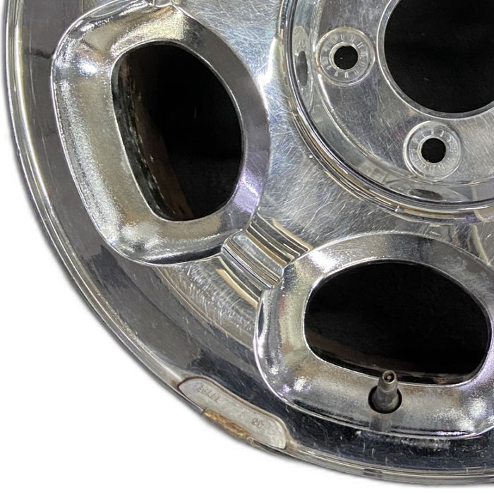 17" NAVIGATOR 00 17x7.5 14mm lug 16mm hole aluminum 6 ovals chrome Original OEM - Back View