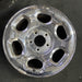17" NAVIGATOR 00 , 14mm lug , aluminum, 6 ovals, chrome Original OEM Wheel Rim - Angle View