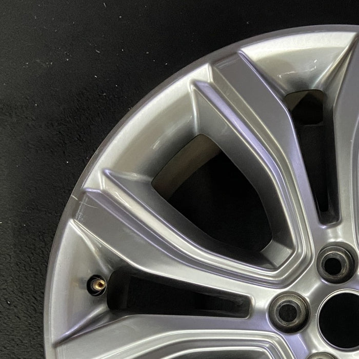 19" EDGE 19 19x8 aluminum TPMS Original OEM Wheel Rim - Side Profile