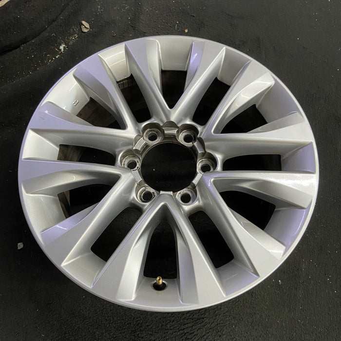 18" LEXUS GX460 14-17 , , split spoke , silver Original OEM Wheel Rim - Angle View