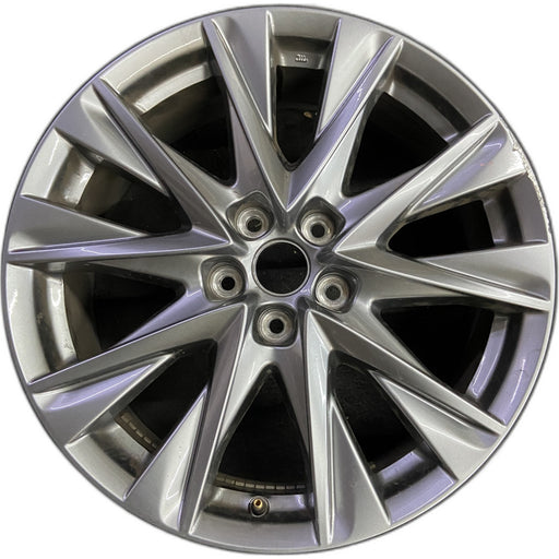 19" MAZDA CX-5 21 aluminum, 19x7, gloss black Original OEM Wheel Rim - Front View