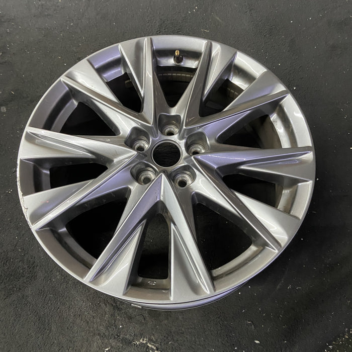 19" MAZDA CX-5 21 aluminum, 19x7, gloss black Original OEM Wheel Rim - Close-Up Detail
