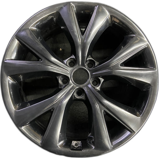 19" SANTA FE 18 19x7.5 , 2.0L , w/, black Original OEM Wheel Rim - Front View