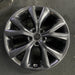 19" SANTA FE 18 19x7.5 , 2.0L , w/, black Original OEM Wheel Rim - Angle View