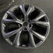 19" SANTA FE 18 19x7.5 , 2.0L , w/, black Original OEM Wheel Rim - Side Profile
