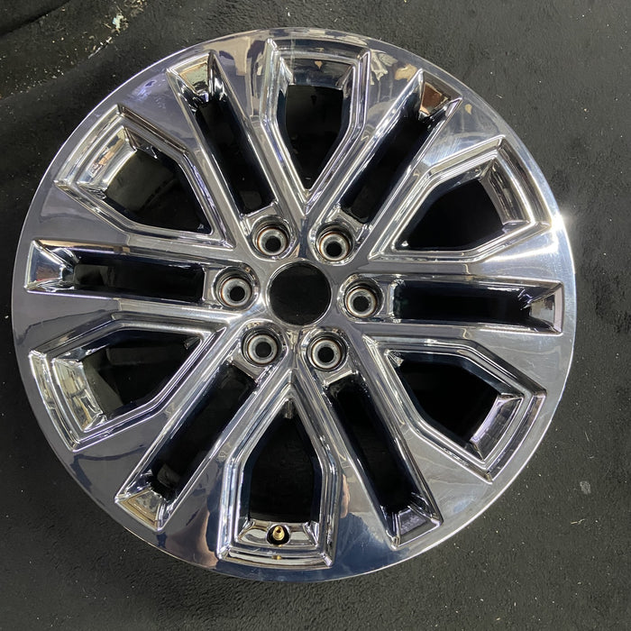 20" FORD F150 PICKUP 24-25 20x8.5, , split spoke, , chrome Original OEM Wheel - Angle View