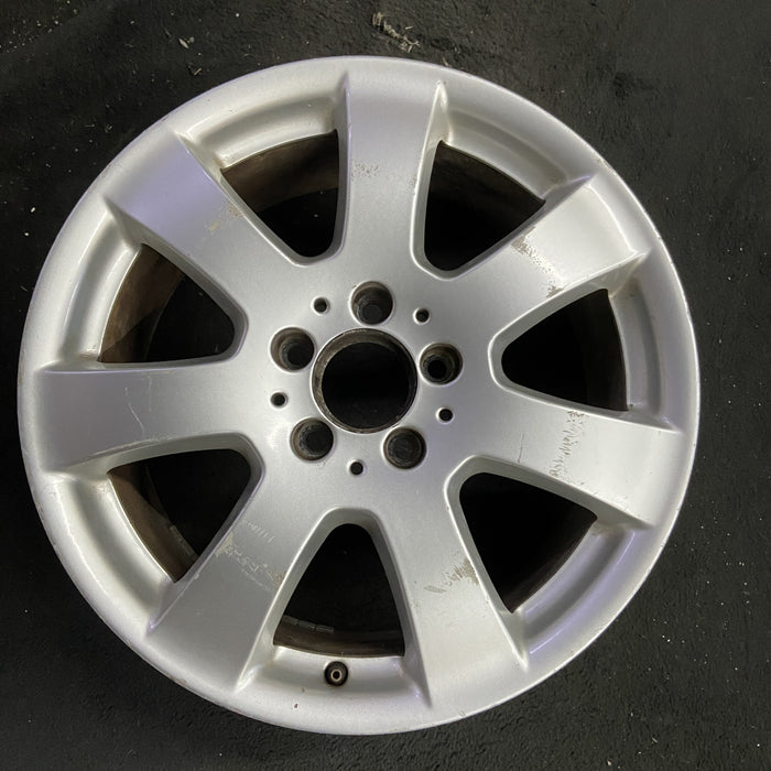 17" MERCEDES ML-CLASS 06-07 164 Type; ML350, 17x7.5 Original OEM Wheel Rim - Angle View