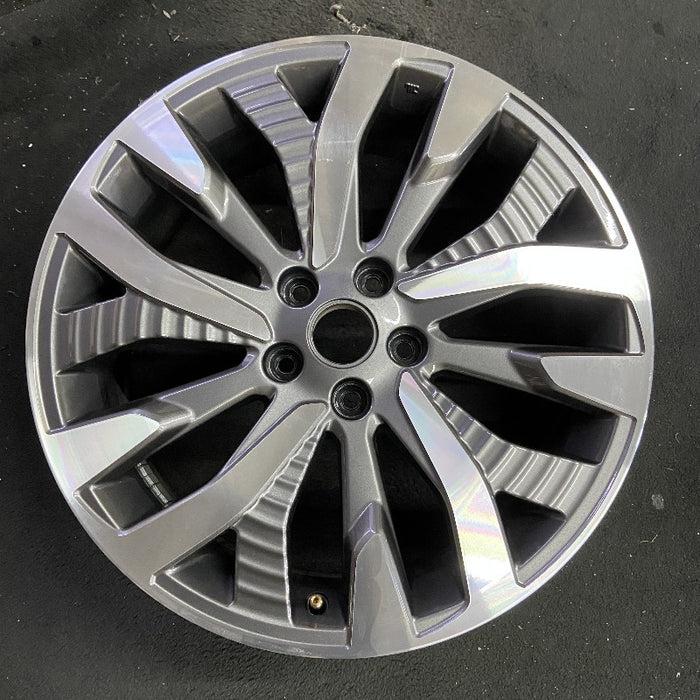 19" FORESTER 25 19x7.5 alloy 15 spoke machined face with black pockets Original - Front View