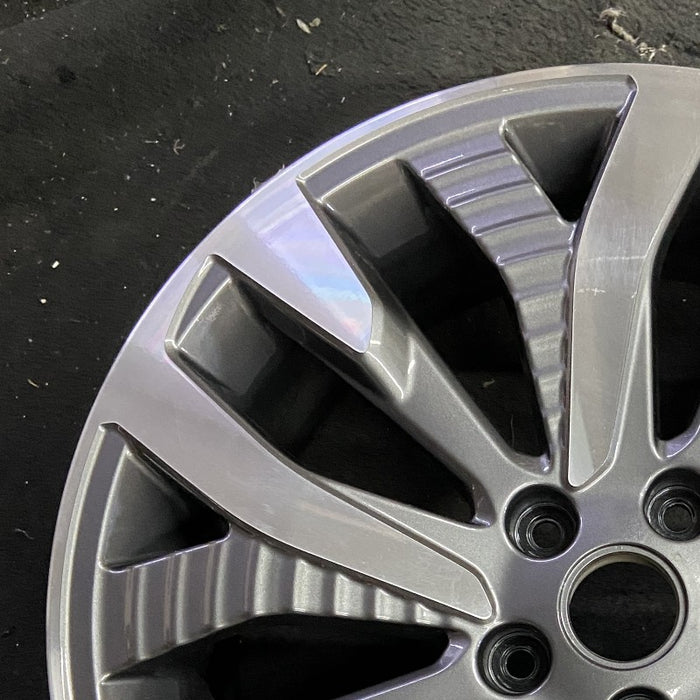 19" FORESTER 25 19x7.5 alloy 15 spoke machined face with black pockets Original - Side Profile