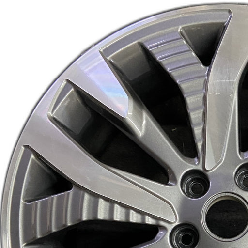 19" FORESTER 25 19x7.5 alloy 15 spoke machined face with black pockets Original - Angle View