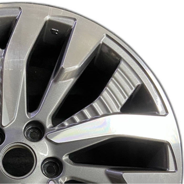 19" FORESTER 25 19x7.5 alloy 15 spoke machined face with black pockets Original - Side Profile