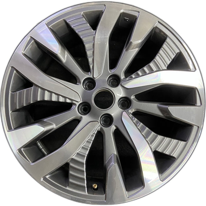 19" FORESTER 25 19x7.5 alloy 15 spoke machined face with black pockets Original - Front View
