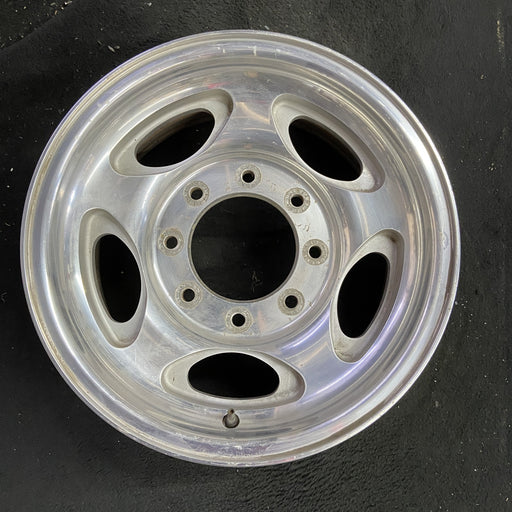 16" FORD E150 VAN 07-08 , aluminum, 5 ovals Original OEM Wheel Rim - Angle View