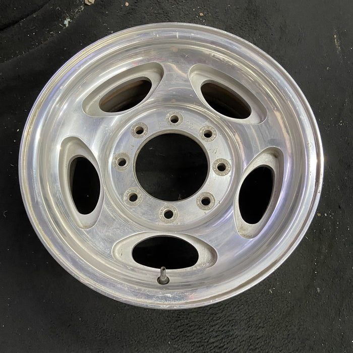16" FORD E150 VAN 07-08 , aluminum, 5 ovals Original OEM Wheel Rim - Side Profile