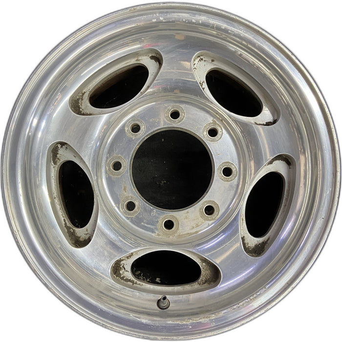 16" FORD E150 VAN 07-08 , aluminum, 5 ovals Original OEM Wheel Rim - Front View