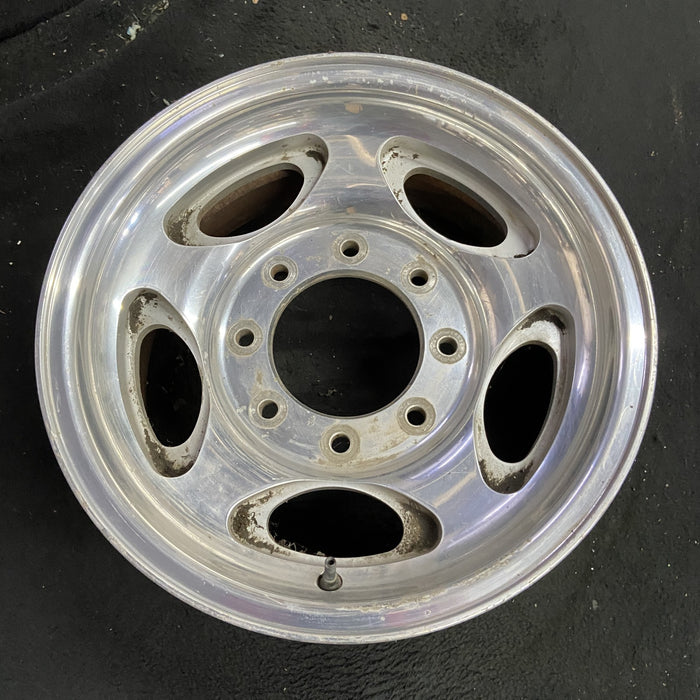 16" FORD E150 VAN 07-08 , aluminum, 5 ovals Original OEM Wheel Rim - Side Profile