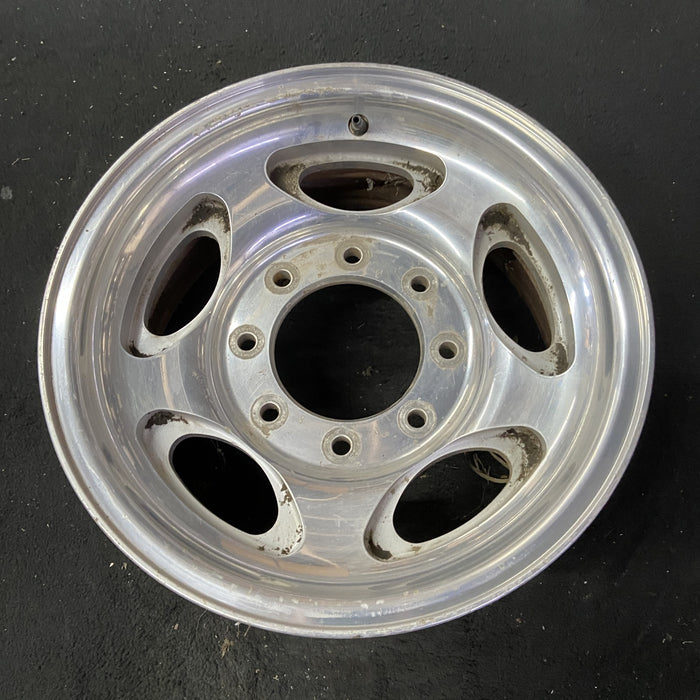 16" FORD E150 VAN 07-08 , aluminum, 5 ovals Original OEM Wheel Rim - Close-Up Detail