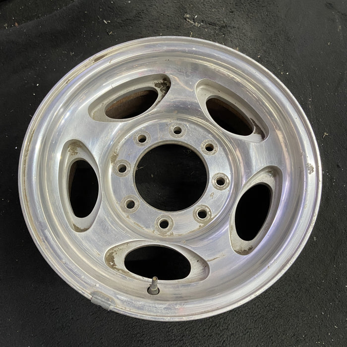 16" FORD E150 VAN 07-08 , aluminum, 5 ovals Original OEM Wheel Rim - Side Profile