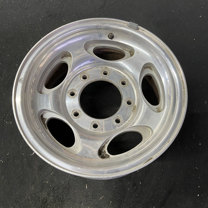 16" FORD E150 VAN 07-08 , aluminum, 5 ovals Original OEM Wheel Rim - Close-Up Detail