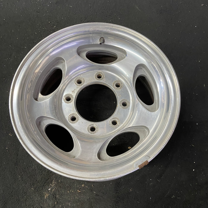 16" FORD E150 VAN 07-08 , aluminum, 5 ovals Original OEM Wheel Rim - Close-Up Detail