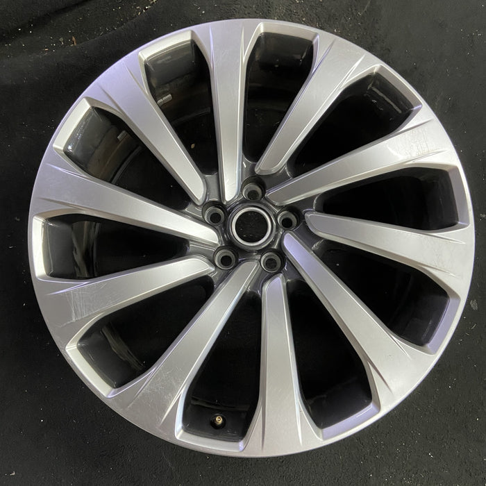 23" RANGE ROVER 22 , 23x9.5, 10 spoke, Y spoke Original OEM Wheel Rim - Angle View