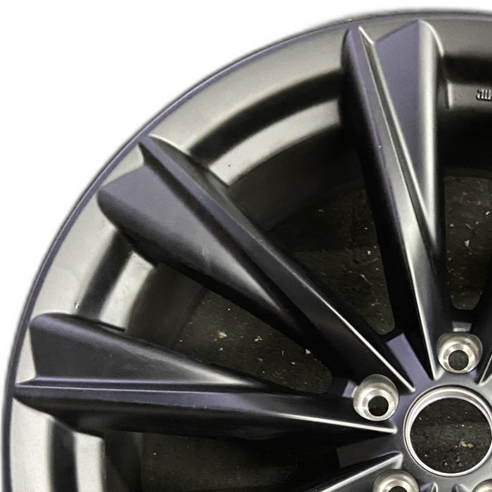 21" LEXUS RX350 23-24 21x8 5 V spoke matte black Original OEM Wheel Rim - Angle View