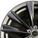21" LEXUS RX350 23-24 21x8 5 V spoke matte black Original OEM Wheel Rim - Angle View