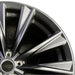 21" LEXUS RX350 23-24 21x8 5 V spoke matte black Original OEM Wheel Rim - Side Profile