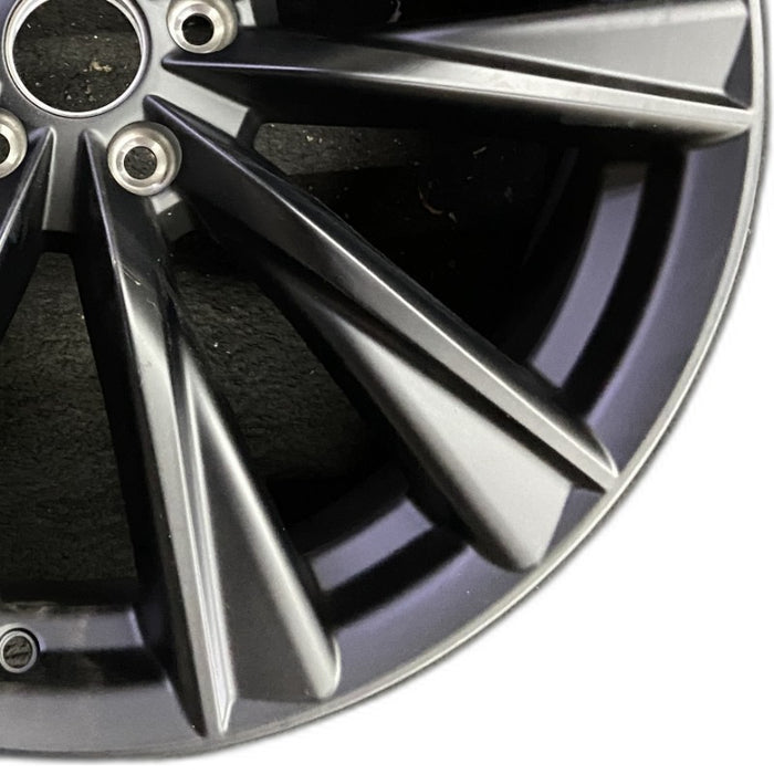 21" LEXUS RX350 23-24 21x8 5 V spoke matte black Original OEM Wheel Rim - Close-Up Detail