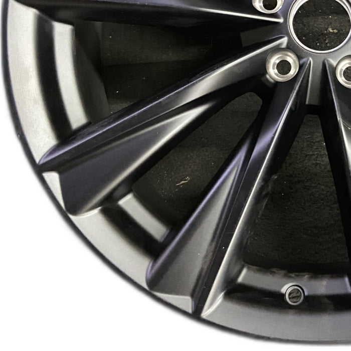 21" LEXUS RX350 23-24 21x8 5 V spoke matte black Original OEM Wheel Rim - Back View