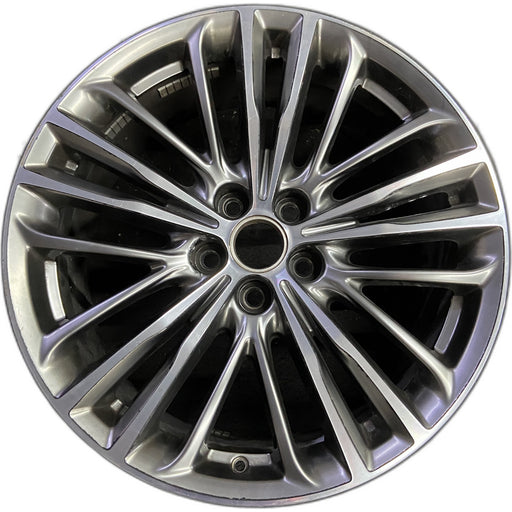 20" CT6 19-20 20x8.5, 20 spoke, dark gray accents Original OEM Wheel Rim - Front View