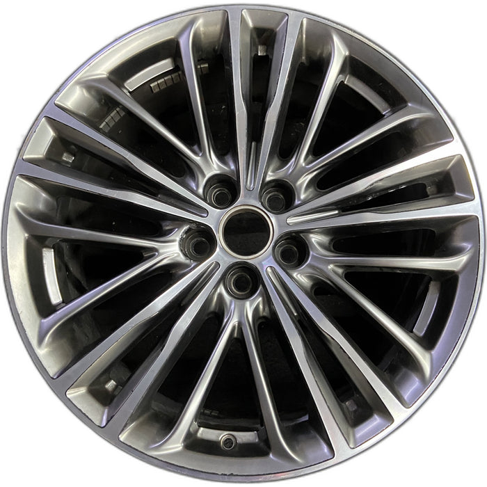 20" CT6 19-20 20x8.5, 20 spoke, dark gray accents Original OEM Wheel Rim - Front View