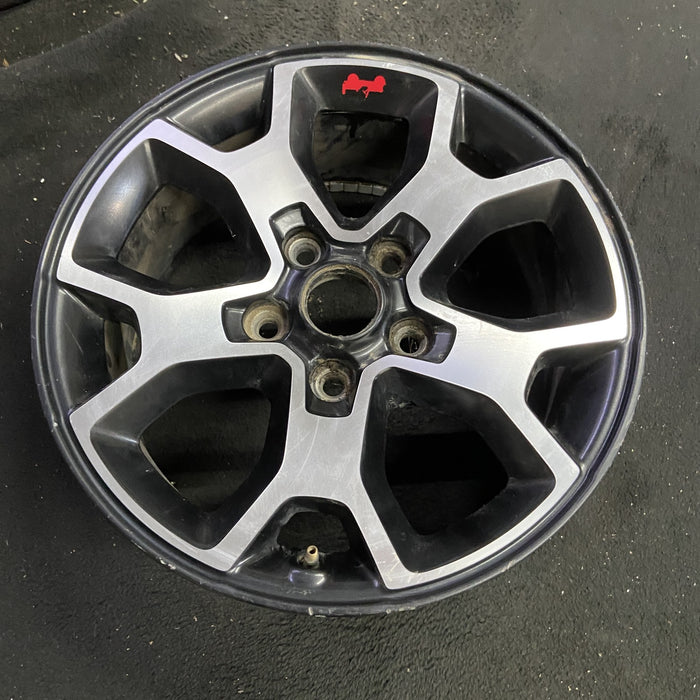 17" WRANGLER 18 VIN X , 17x7.5, , aluminum, Y spoke Original OEM Wheel Rim - Side Profile
