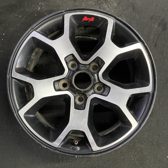 17" WRANGLER 18 VIN X , 17x7.5, , aluminum, Y spoke Original OEM Wheel Rim - Angle View