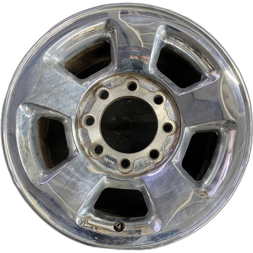 17" DODGE 1500 PICKUP 06 8 lug, , aluminum, chrome clad Original OEM Wheel Rim - Front View