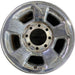 17" DODGE 1500 PICKUP 06 8 lug, , aluminum, chrome clad Original OEM Wheel Rim - Front View