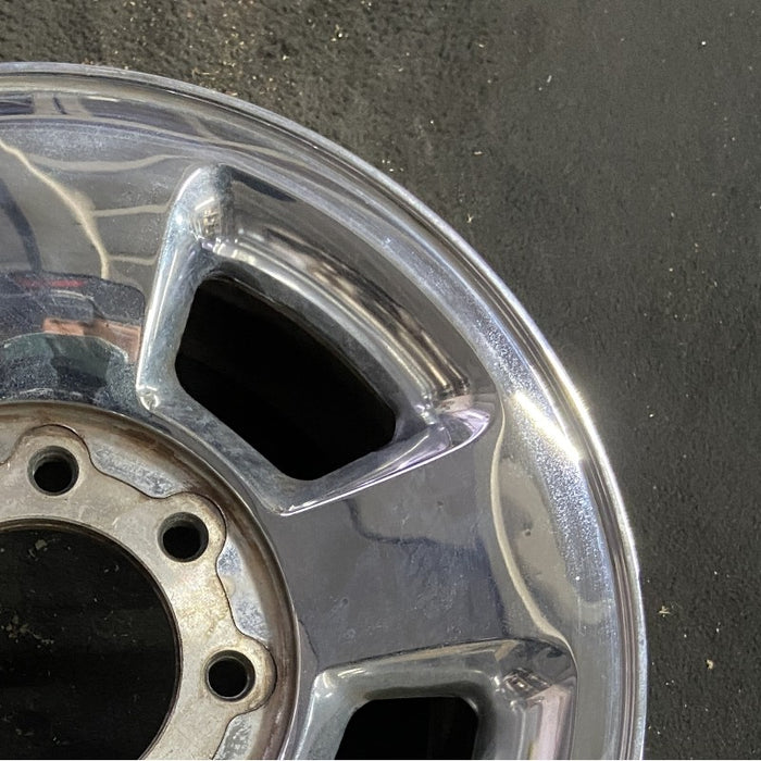 17" DODGE 1500 PICKUP 06 8 lug 17x8 aluminum chrome clad Original OEM Wheel Rim - Close-Up Detail