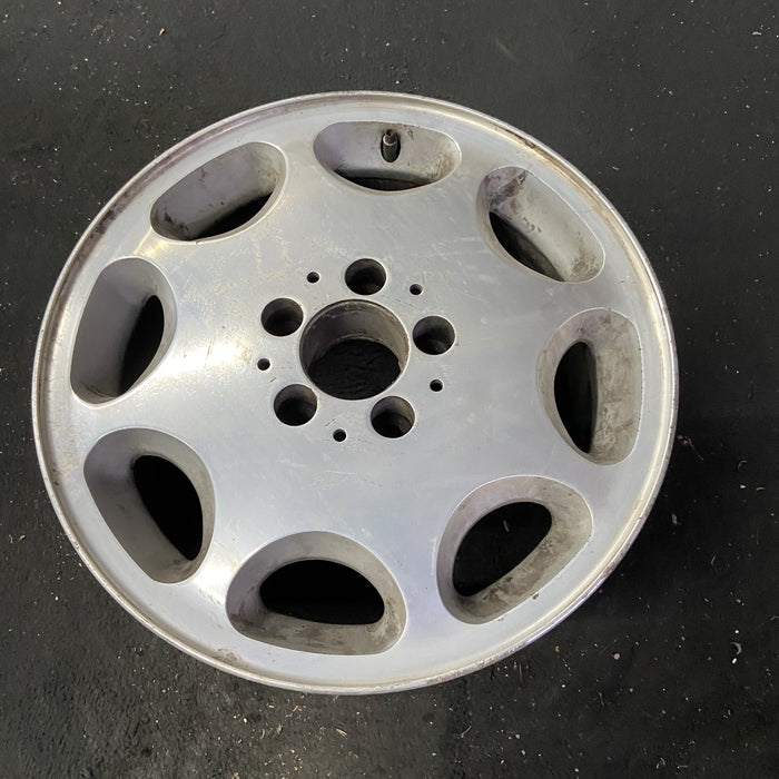 16" MERCEDES 300D 92-93 140 Type; , alloy, 8 hole Original OEM Wheel Rim - Close-Up Detail